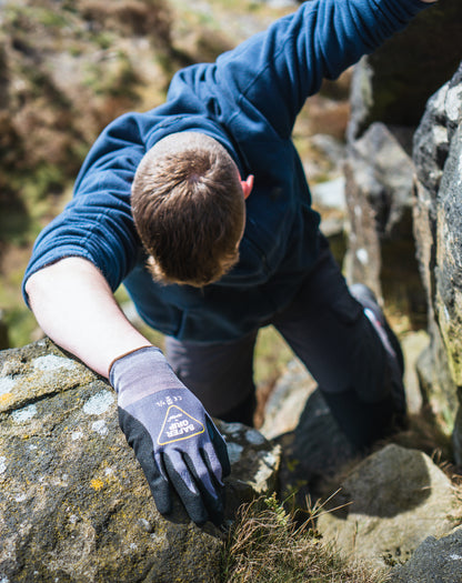 Hiking Gloves - Nitrile Coated Gloves with Touchscreen - Safer Grip by OPNBAR™ (2-Pack)