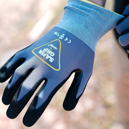 Truck Driver Gloves - Nitrile Coated Gloves with Touchscreen - Safer Grip by OPNBAR™ (2-Pack)